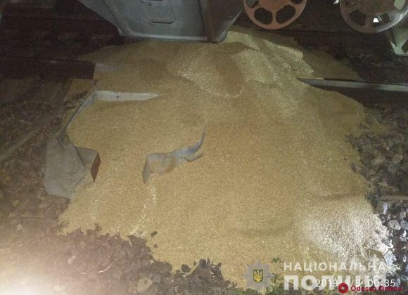 В Одесской области задержали преступников воровавших зерно из вагона