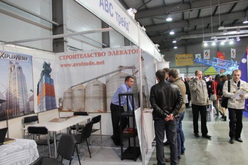 Стенд компании "АВС трейд" (проектирование и строительство зерносушилок и элеваторов)