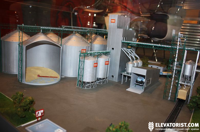 Макет KMZ Industries (производство элеваторного оборудования, комплексные решения для хранения зерна (Украина)