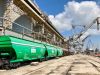 Вагони-зерновози біля терміналу Трасбалктермінал в порту Чорноморськ