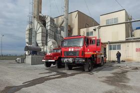 В Николаевской области тушили перерабатывающий завод