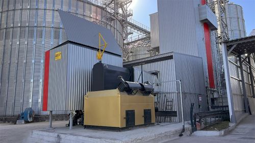 Твердопаливний теплогенератор «GRECO group» для зерносушарки на підприємстві «Україна-Агро-2С»