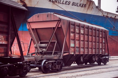 Вагон в порту
