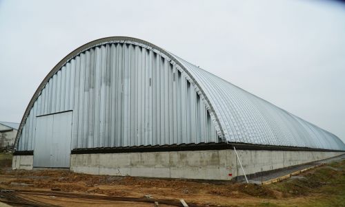 В ТДВ «Чорноморець» завершують будівництво аркового ангару площею 2,4 тис. м², для зберігання 5 тис. т зерна