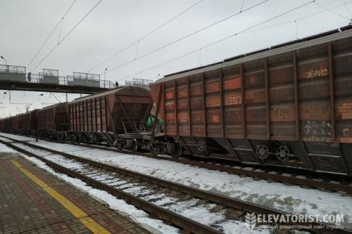 Вагони АТ «Укрзалізниця» для перевезення зерна