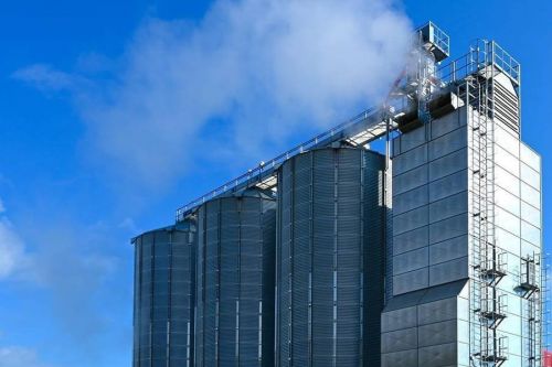 Зерносушарка, яка працює на природному газі