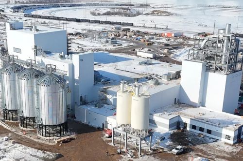 Завод Louis Dreyfus Company з виробництва ізоляту горохового білка у місті Йорктон (провінція Саскачеван, Канада)