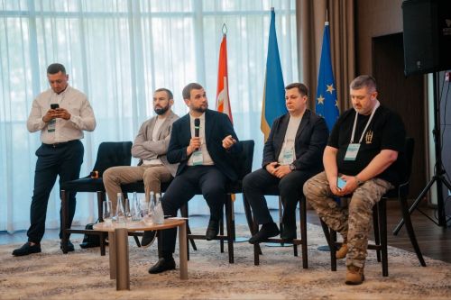 Голова ДП «Адміністрація морських портів України» Микола Кравчук під час UKRAINIAN TRANSPORT FORUM 2026 в Одесі