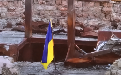 Український прапор встановили на території Кінбурнської коси