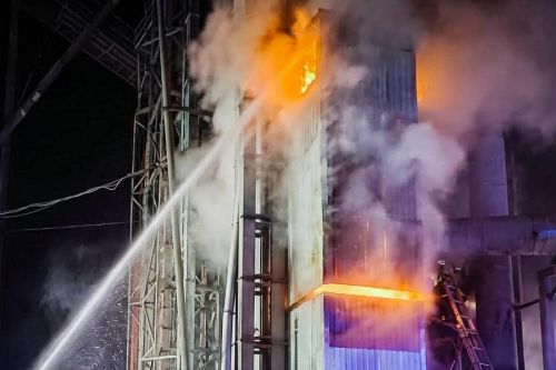 Пожежа на зерносушарці
