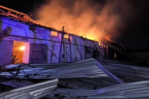 Склад із зерном в Кілії на Одещині після атаки Росії