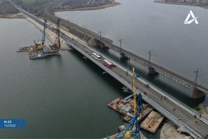 Открыто движение по восстановленному мосту через Чертомлык на Днепропетровщине