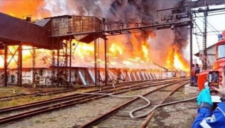 Пожежа на елеваторі в Пензенській області