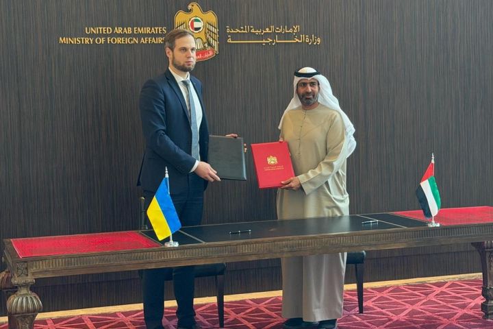 Україна та Об’єднані Арабські Емірати підписали Лист про наміри щодо розвитку співпраці у сфері продовольчої безпеки