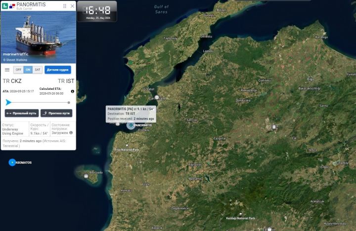Російське судно Балкер PANORMITIS (IMO: 9445021)