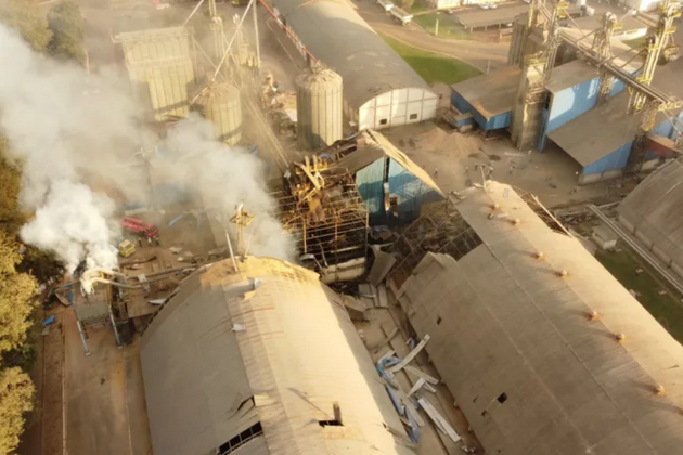 Наслідки вибуху зернового пилу на зерносховищі в Бразилії у 2023 році