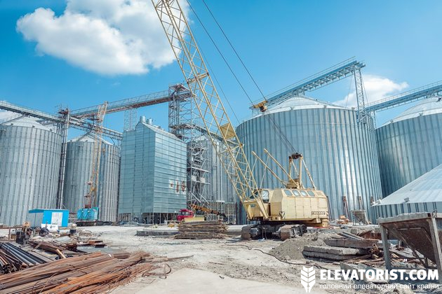 Будівництво елеваторного комплексу. Фото ілюстративне