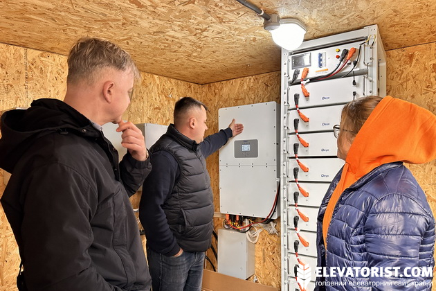 Акумуляторні потужності на Руденківському елеваторі