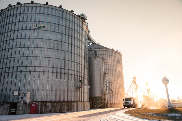 У силосах Sukup вітрові кільця є частиною єдиної інженерної конструкції