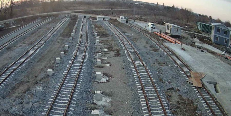 Залізничні колії на терміналі «Фішка-Нов» / Журнал "Агробізнес Сьогодні"