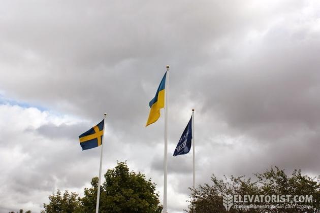 Флаги Швеции, Украины и TORNUM